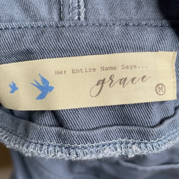 HER NAME SAYS GRACE Blue Overall Dress Medium - Picture 3 of 4